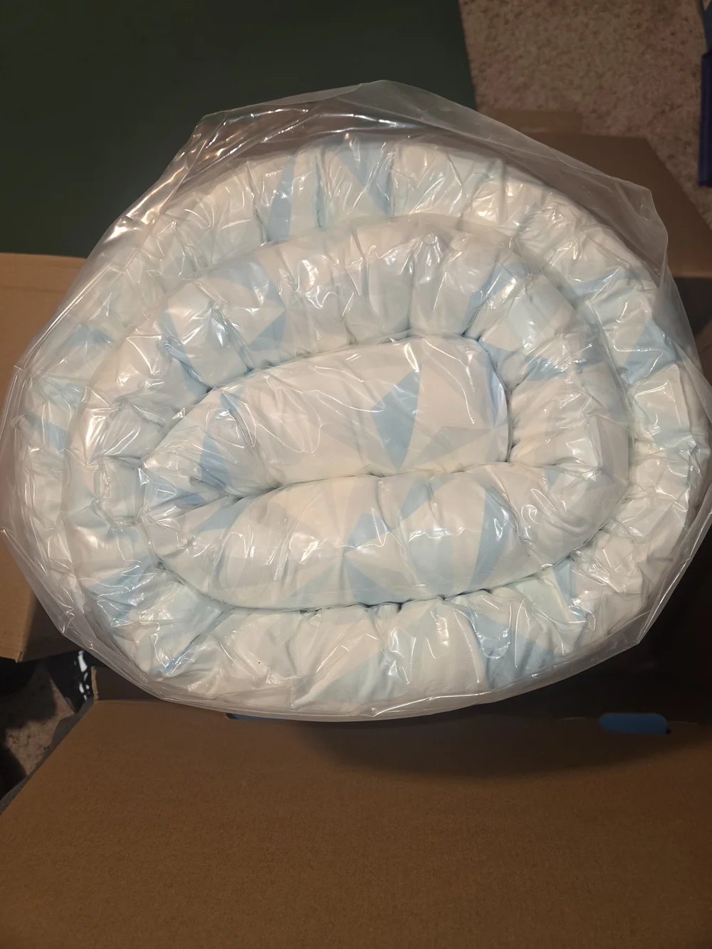 Arctic Serta 2-Inch Cooling Memory Foam Topper 25× - Blue